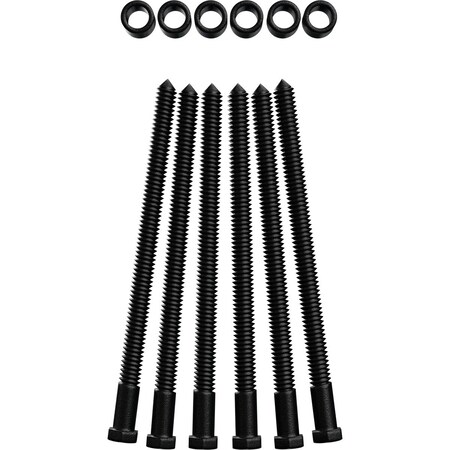 Ekena Millwork Premium 7/8" Barn Door Flat Track Extension Hardware for 1 3/8" Door, Matte Black GB60013EXMB